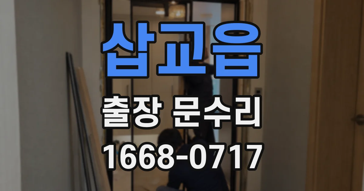삽교읍 출장 문수리