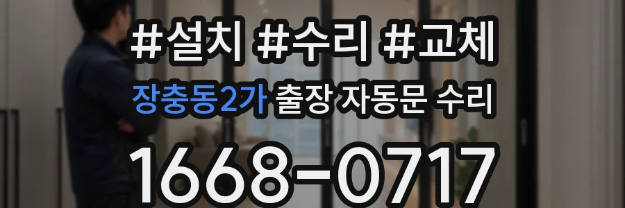 장충동2가 출장 자동문 수리