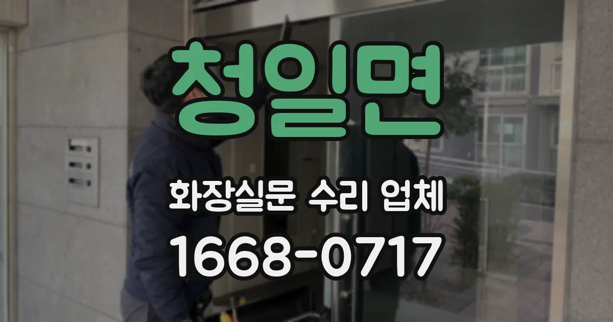 청일면 화장실문 수리 업체