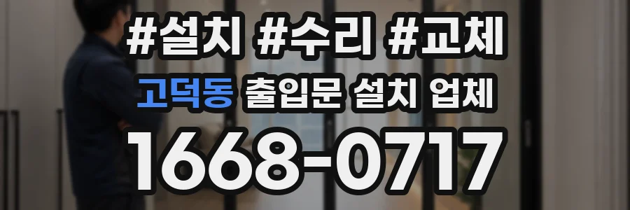 고덕동 출입문 설치 업체