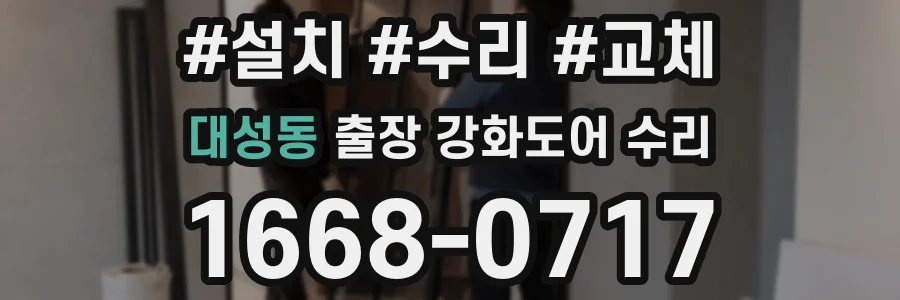 대성동 출장 강화도어 수리