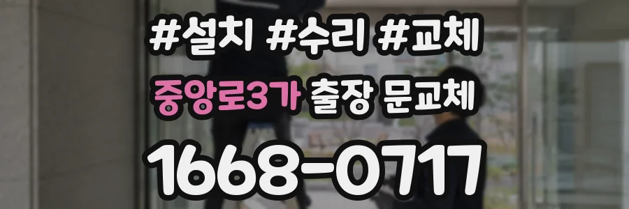 중앙로3가 출장 문교체