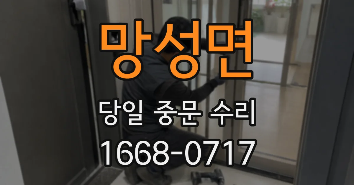 망성면 당일 중문 수리