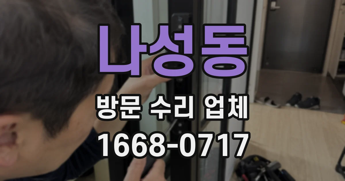 나성동 방문 수리 업체
