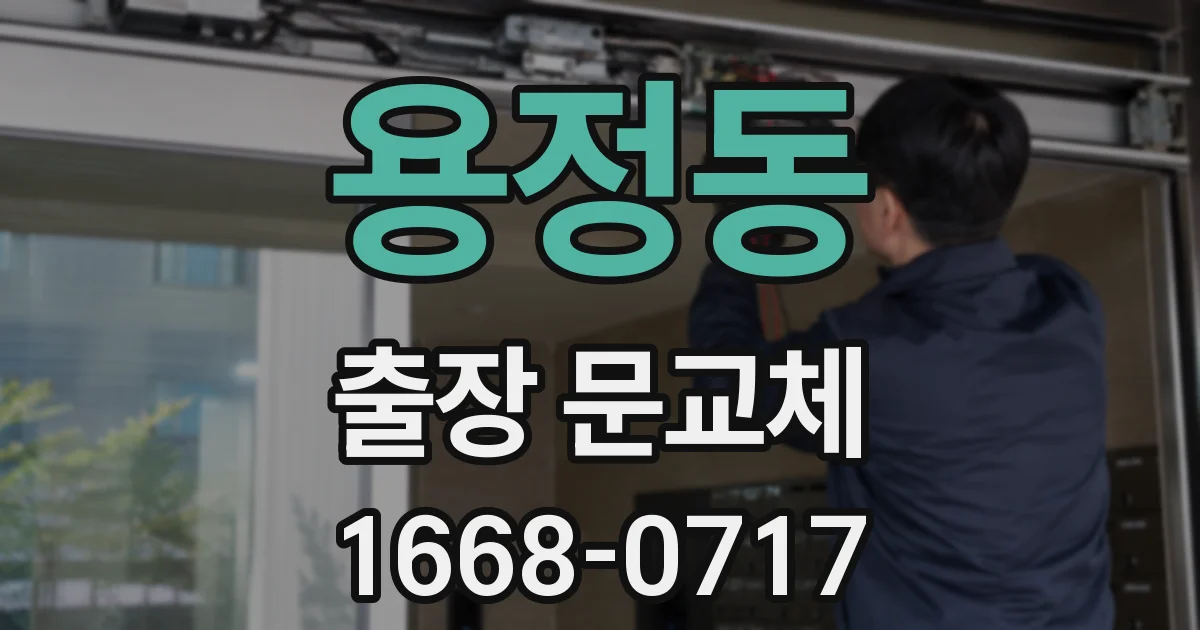 용정동 출장 문교체