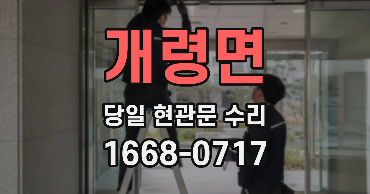 개령면 당일 현관문 수리