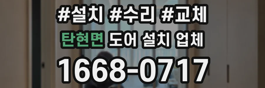 탄현면 도어 설치 업체