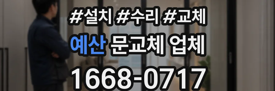 예산 문교체 업체