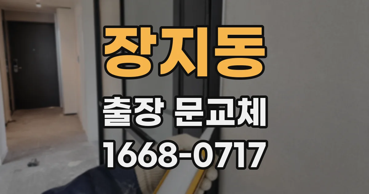 장지동 출장 문교체
