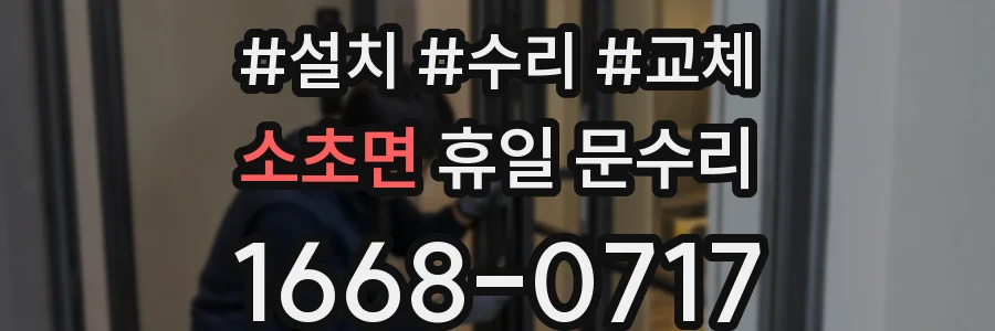 소초면 휴일 문수리
