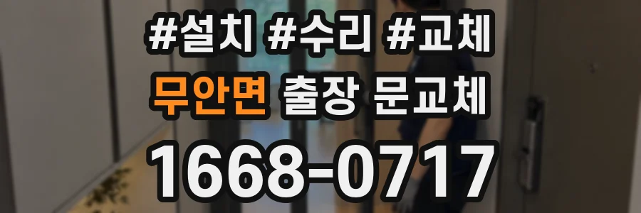 무안면 출장 문교체