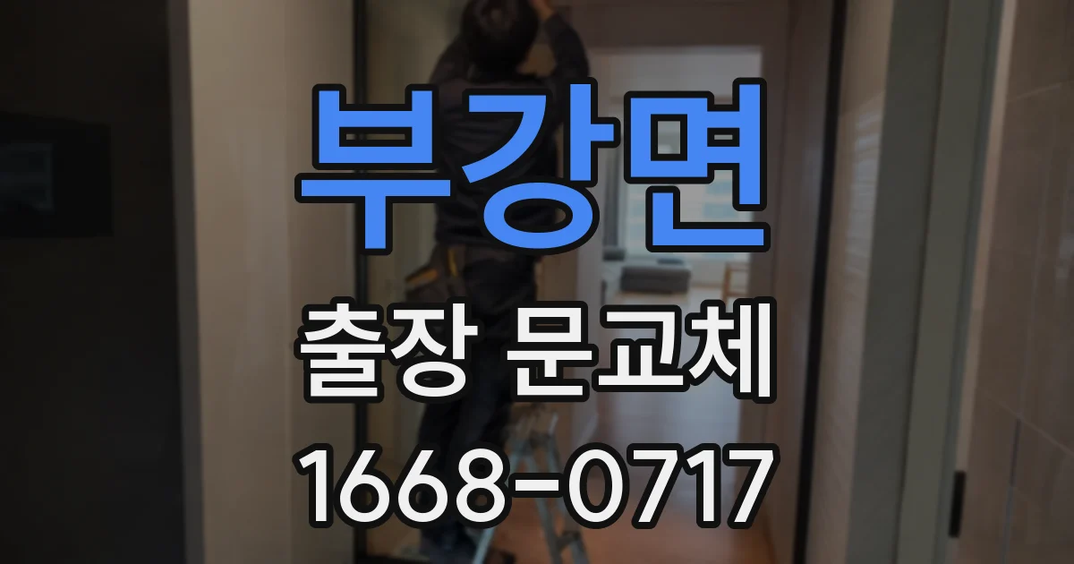 부강면 출장 문교체