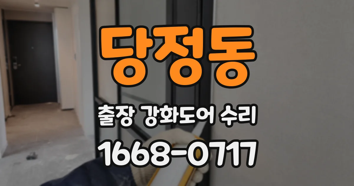 당정동 출장 강화도어 수리