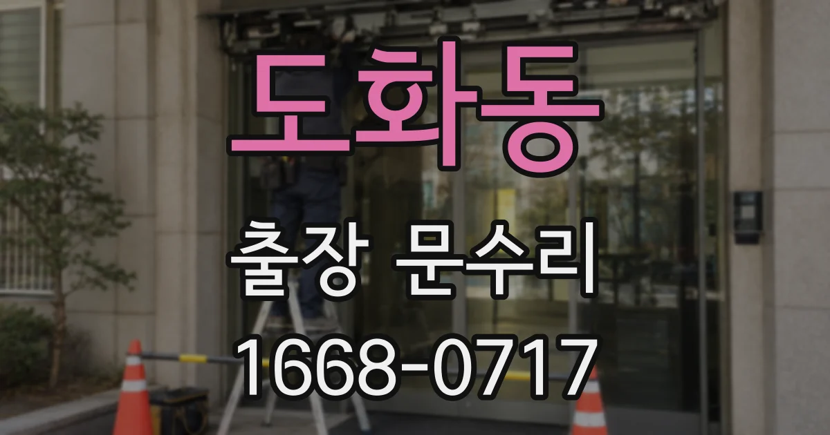 도화동 출장 문수리