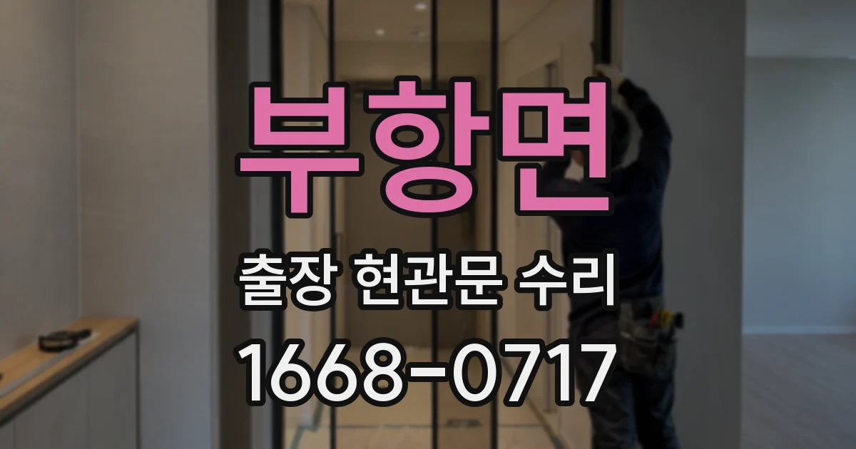 부항면 출장 현관문 수리
