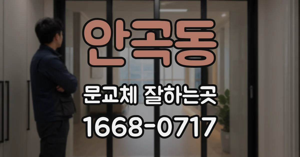 안곡동 문교체 잘하는곳