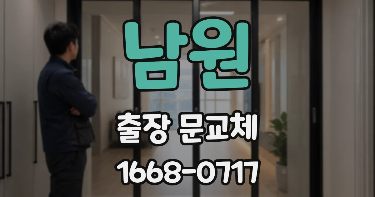 남원 출장 문교체