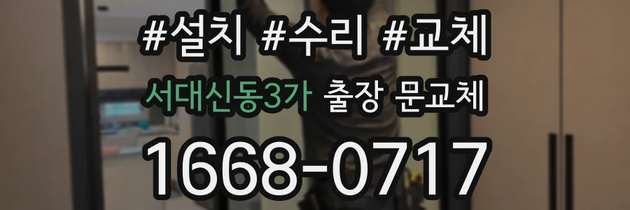 서대신동3가 출장 문교체