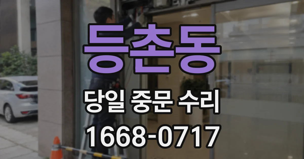 등촌동 당일 중문 수리