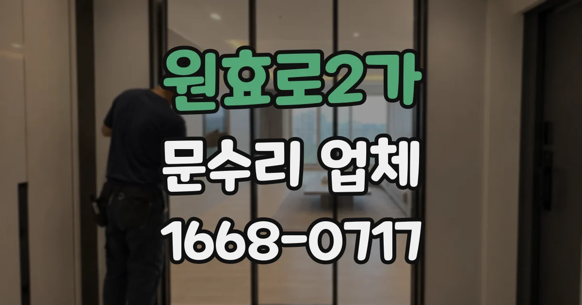 원효로2가 문수리 업체