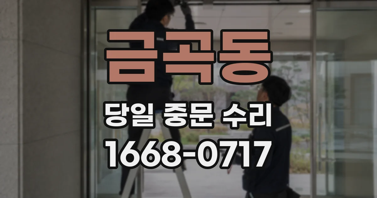 금곡동 당일 중문 수리