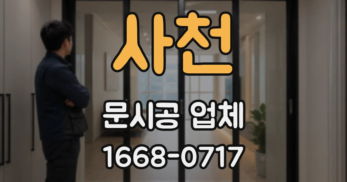 사천 문시공 업체