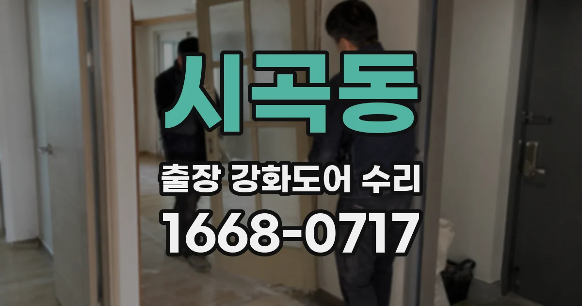 시곡동 출장 강화도어 수리