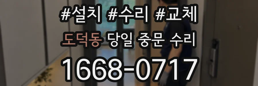 도덕동 당일 중문 수리