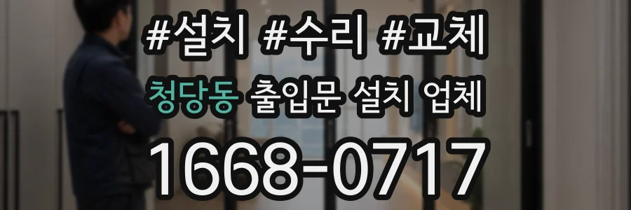 청당동 출입문 설치 업체
