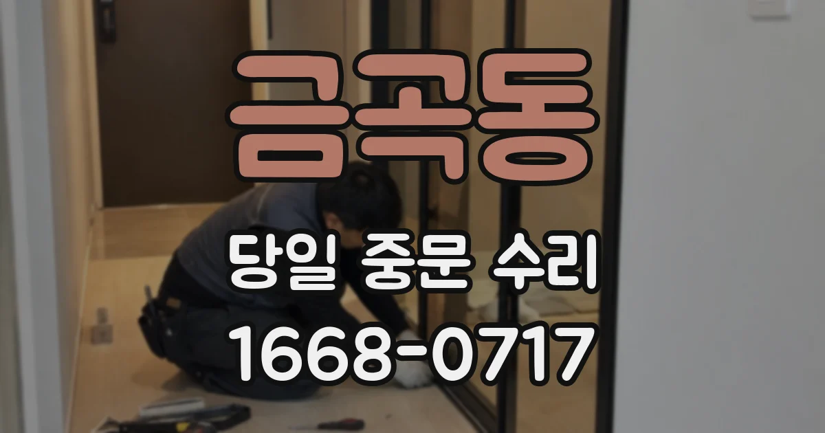 금곡동 당일 중문 수리