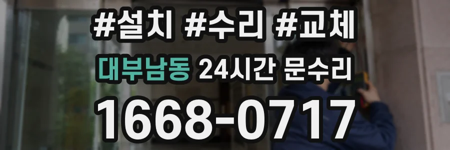 대부남동 24시간 문수리