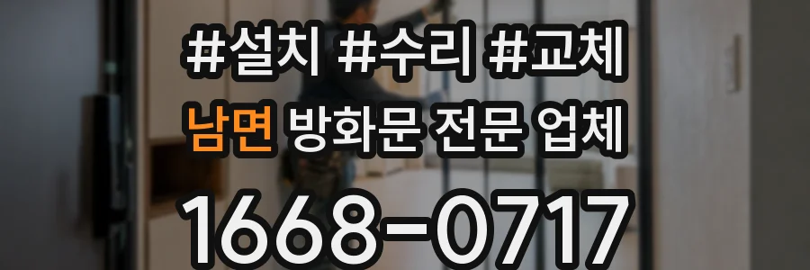 남면 방화문 전문 업체