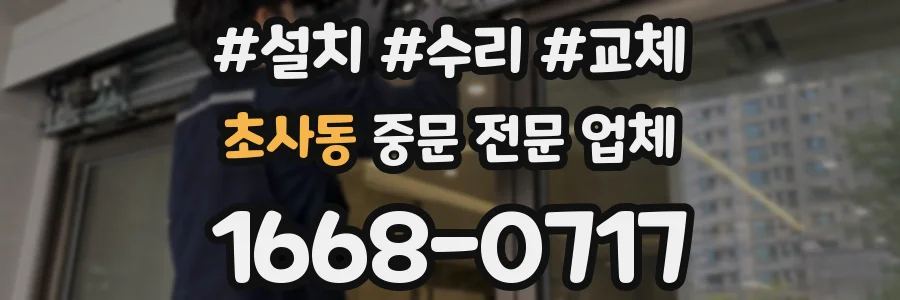 초사동 중문 전문 업체