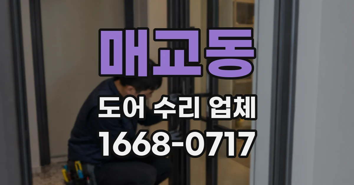 매교동 도어 수리 업체
