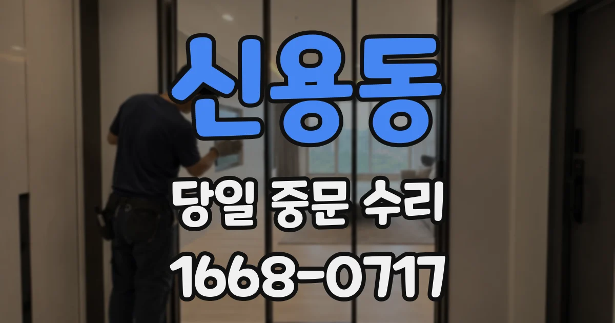 신용동 당일 중문 수리