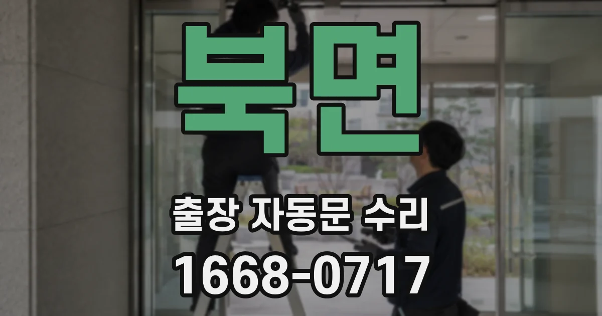 북면 출장 자동문 수리