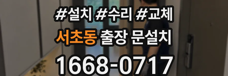 서초동 출장 문설치
