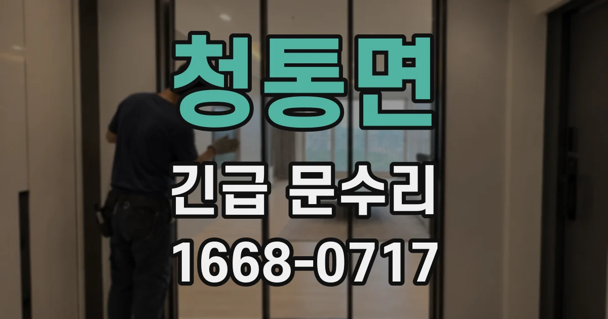 청통면 긴급 문수리