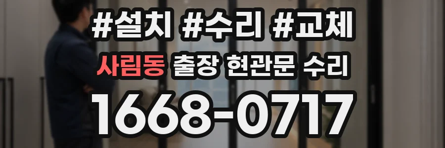 사림동 출장 현관문 수리