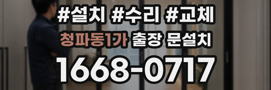 청파동1가 출장 문설치