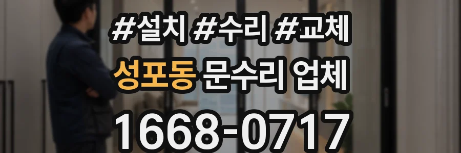 성포동 문수리 업체