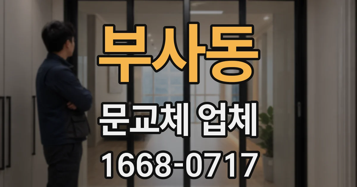 부사동 문교체 업체