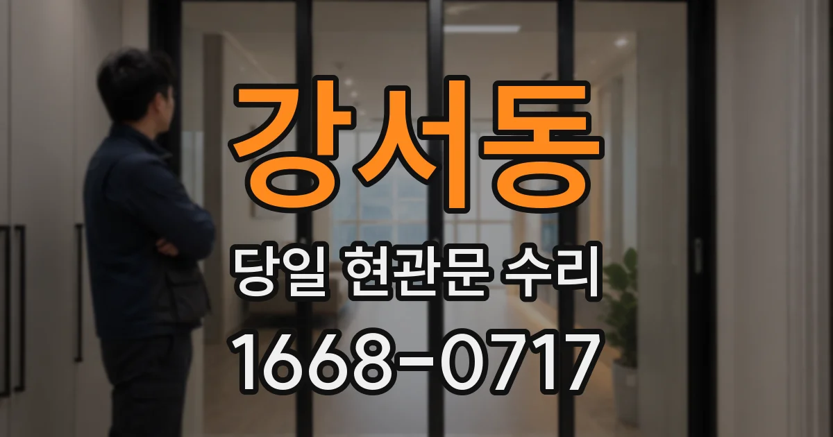 강서동 당일 현관문 수리