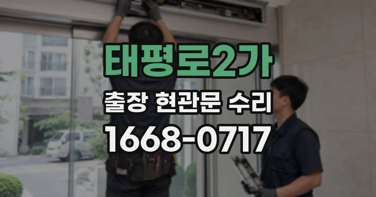 태평로2가 출장 현관문 수리