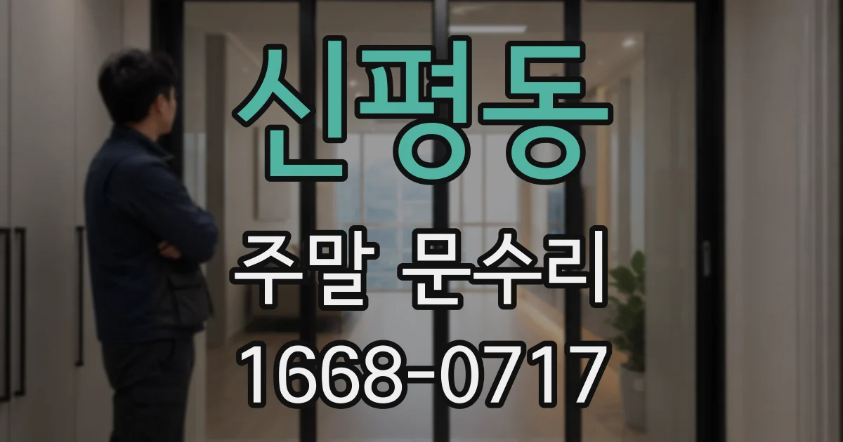 신평동 주말 문수리