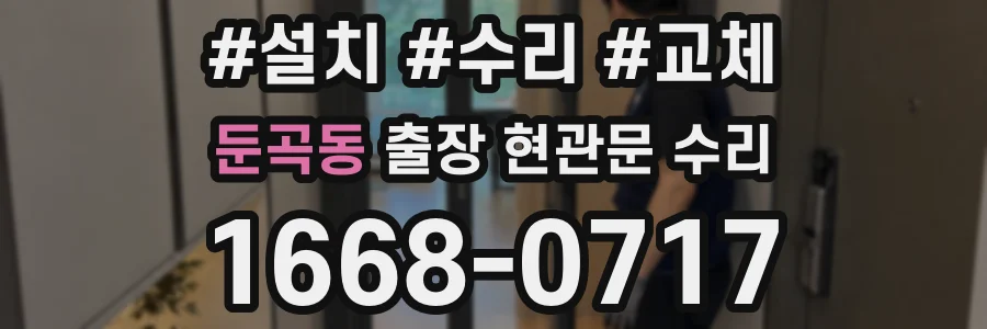 둔곡동 출장 현관문 수리