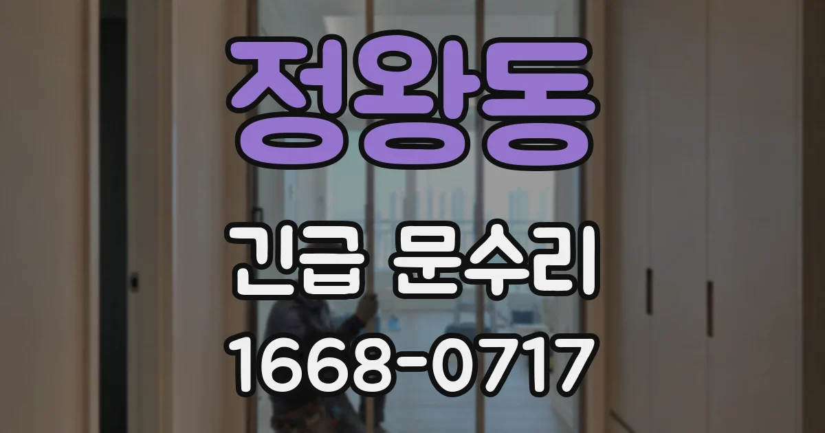 정왕동 긴급 문수리