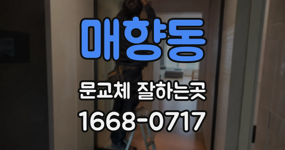 매향동 문교체 잘하는곳