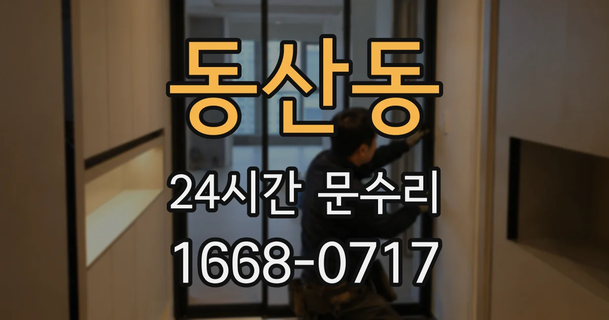 동산동 24시간 문수리