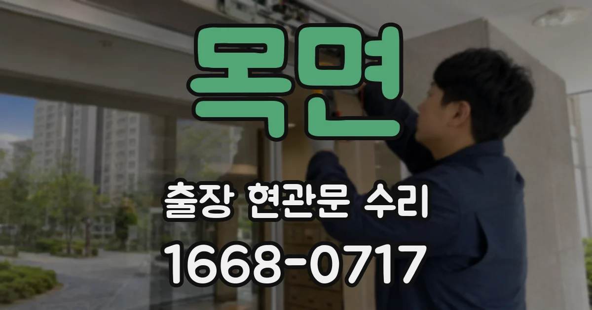 목면 출장 현관문 수리